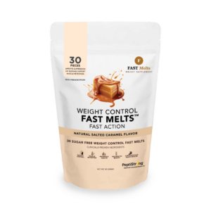 FAST Melts Salted Caramel front of pouch